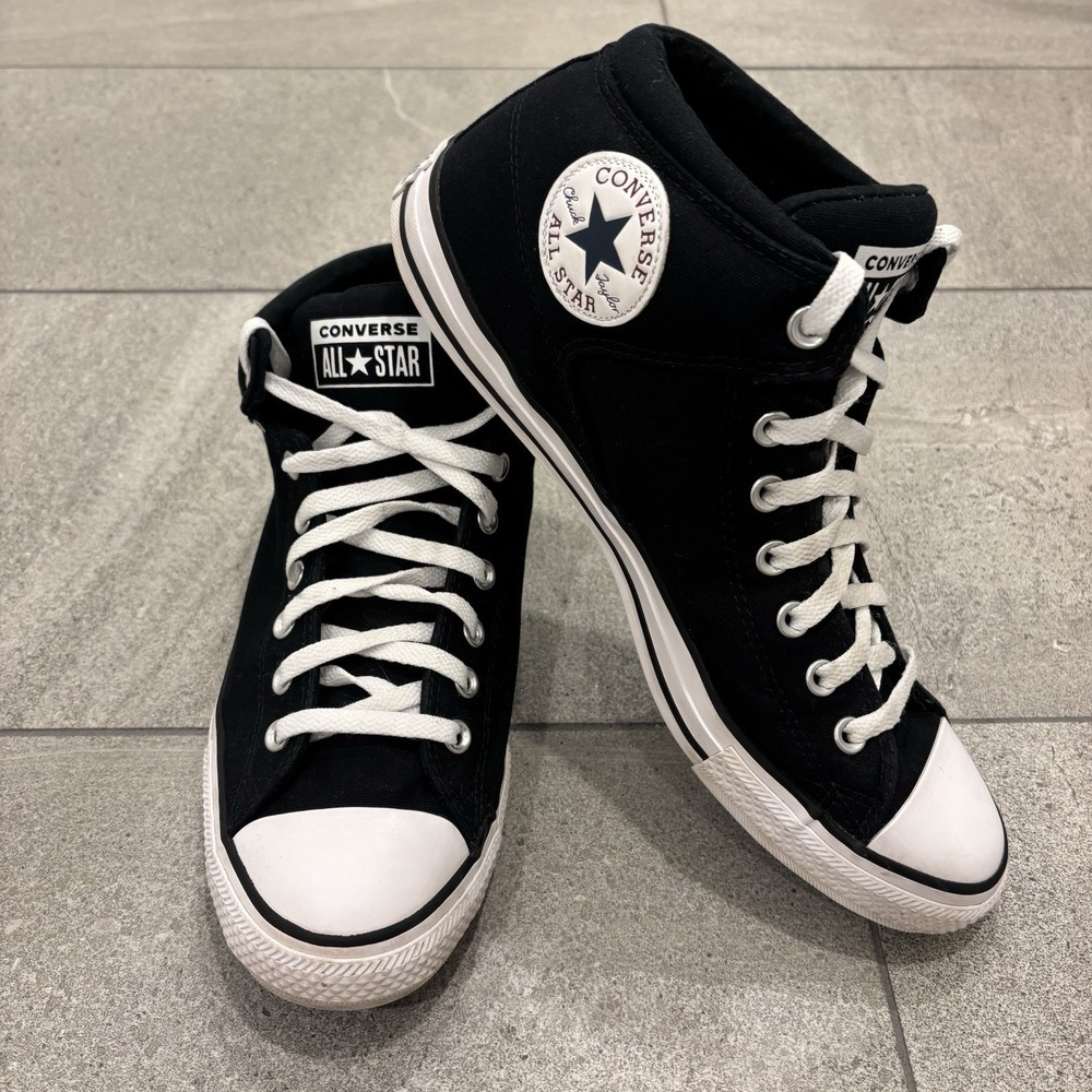 Converse Chuck Taylor All Star High Street Sneakers Men's Size 12 Black 151041C‎